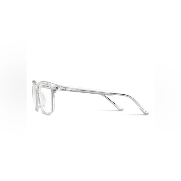 Vincero NIB The Presley 56mm Square Blue Light Blocking Glasses Crystal Clear